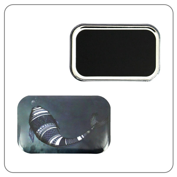 Fabrication de Magnets Rectangulaires 68mm x 45mm avec coins arrondis