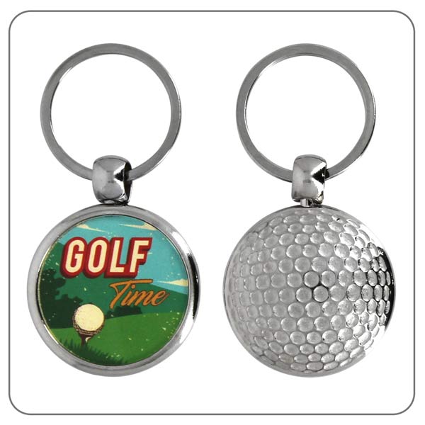 Porte clé personnalisé gravé golf