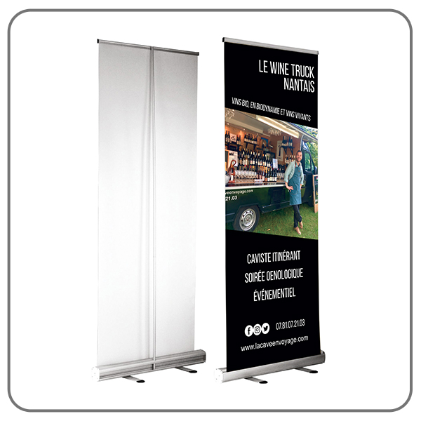 Roll-up standard personnalisé 85x200cm