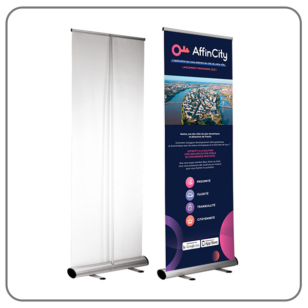 Roll-up premium personnalisé 85x200cm